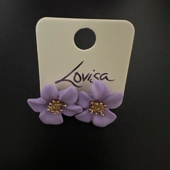 Lovisa Purple Flower Earrings - Picture 1 of 1
